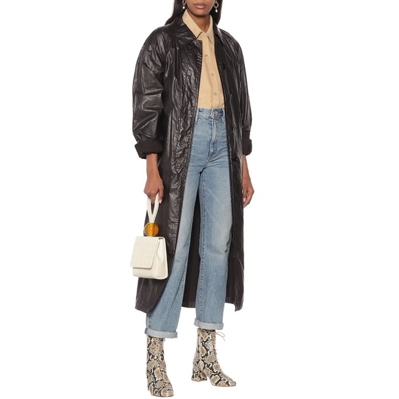 By Far Size 38 Becca Snakeskin Lace Up Heeled Boots - Picture 6 of 6